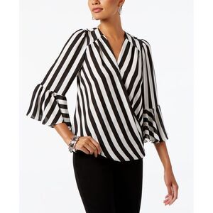 Inc International Concepts Womens Petite Ruffledsleeve Top Red Size Small main image 0